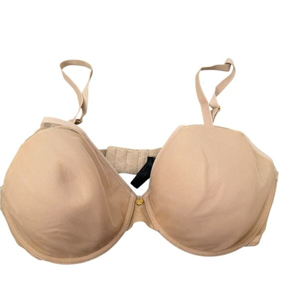 Natori Elegant Beige Bra with light Padding Underwire Support Adjustable 34DD - Picture 1 of 3